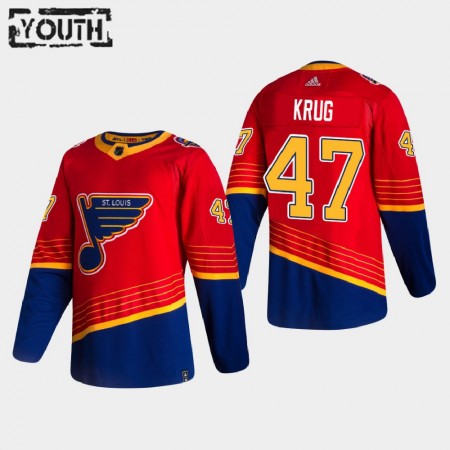 St. Louis Blues Torey Krug 47 2020-21 Reverse Retro Authentic Shirt - Kinderen
